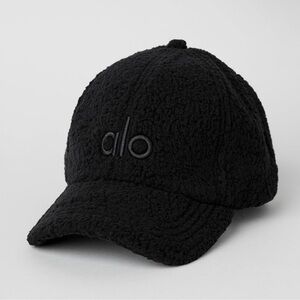 ALO Yoga Black Textured Cap